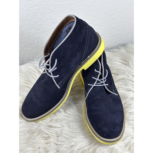 Aldo Blue Suede Chukka Boots 8 Lace Up High Top Rugged Casual Streetwear main image 5